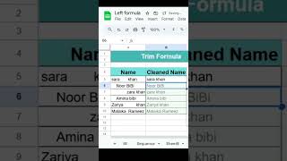 How to use TRIM in Google Sheets