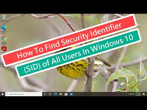 How To Find Security Identifier (SID) of All Users in Windows 10