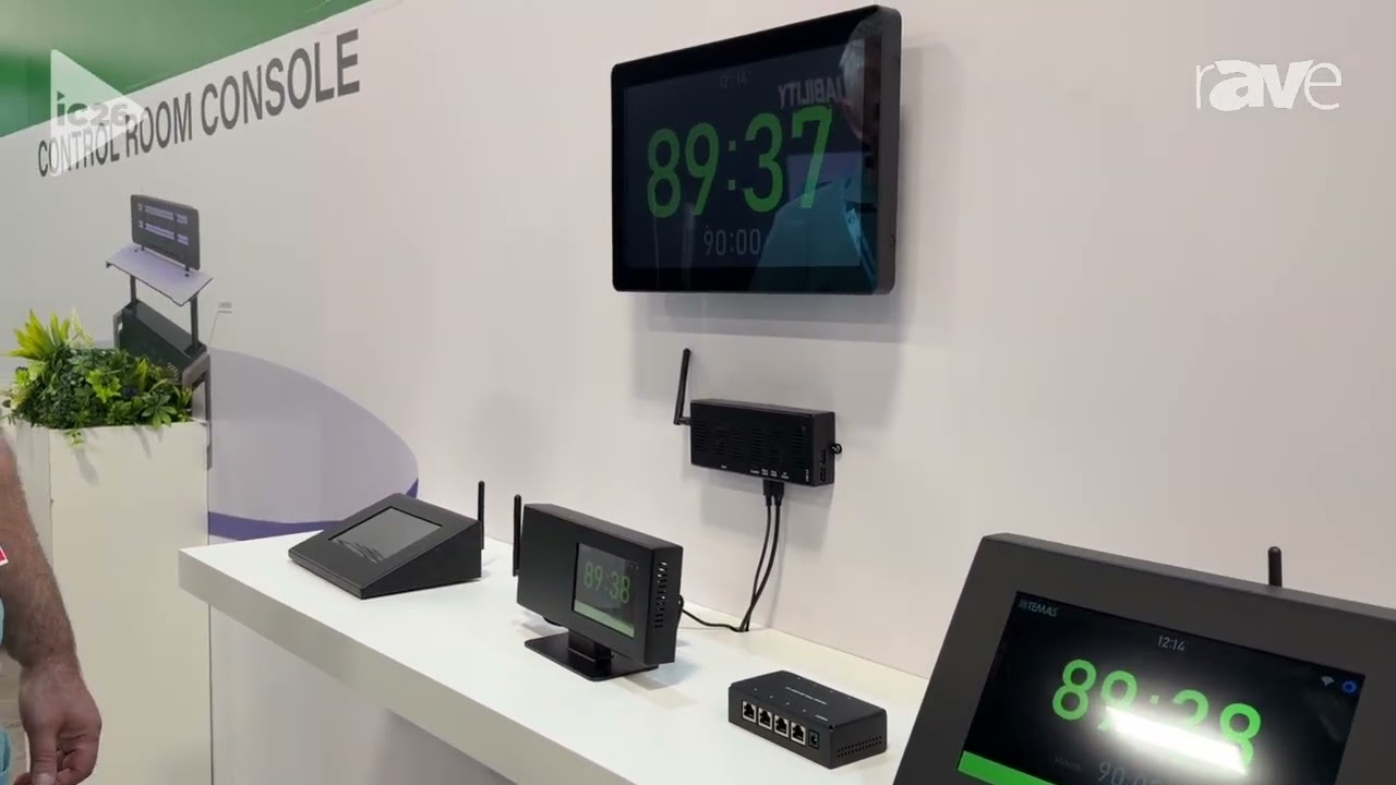 InfoComm 2026: Temas Technology Demos ST-300W Presentation Timer