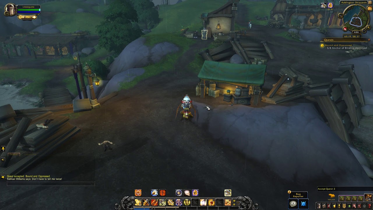 Bound and oppressed Quest ID 49792 Playthrough WoW