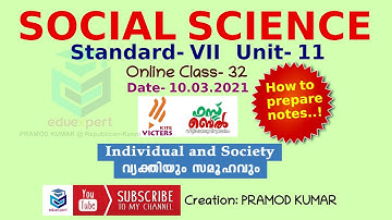 Kite Victers Online Class, Social Science,Standard-7,Unit-11,Date-10.03.2021,How to prepare notes...