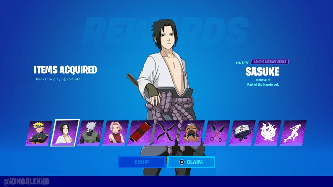 How To Get Sasuke Skin & Naruto Skin CODES In Fortnite! (Unlock Naruto