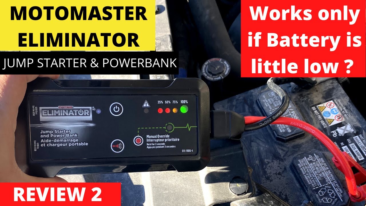 Bloc d'alimentation/démarreur de batterie MotoMaster Eliminator et