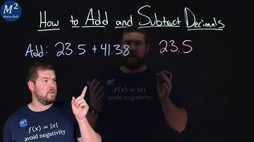 How to Add or Subtract Decimals | Part 2 of 4 | Add: 23.5+41.38 | Minute Math