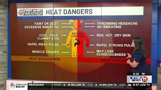 Extreme heat to kick off the work week... Tori Alvarado's First Alert Weather Forecast 8/17/26