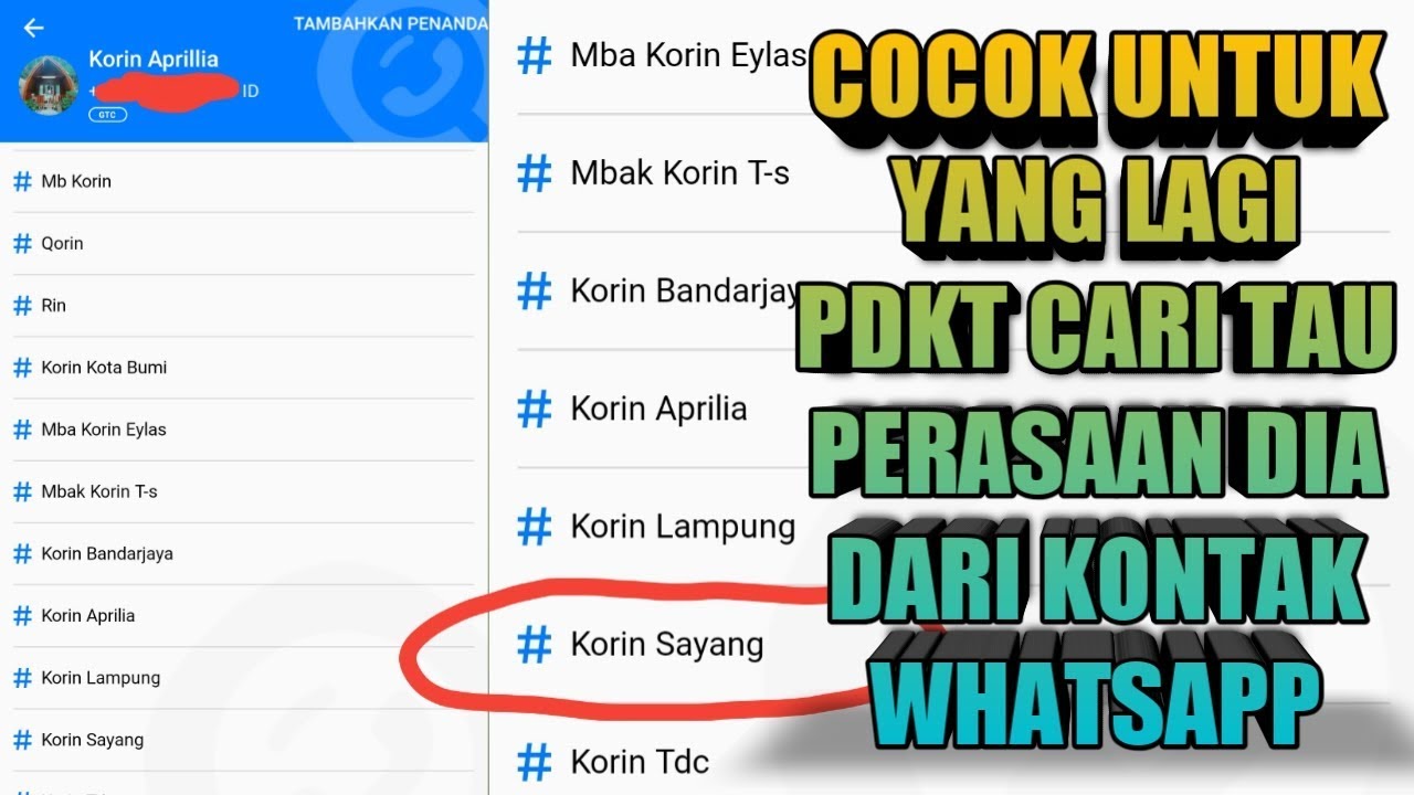 Cara Mengetahui Nama Kita Di Kontak Whatsapp Orang Lain - YouTube