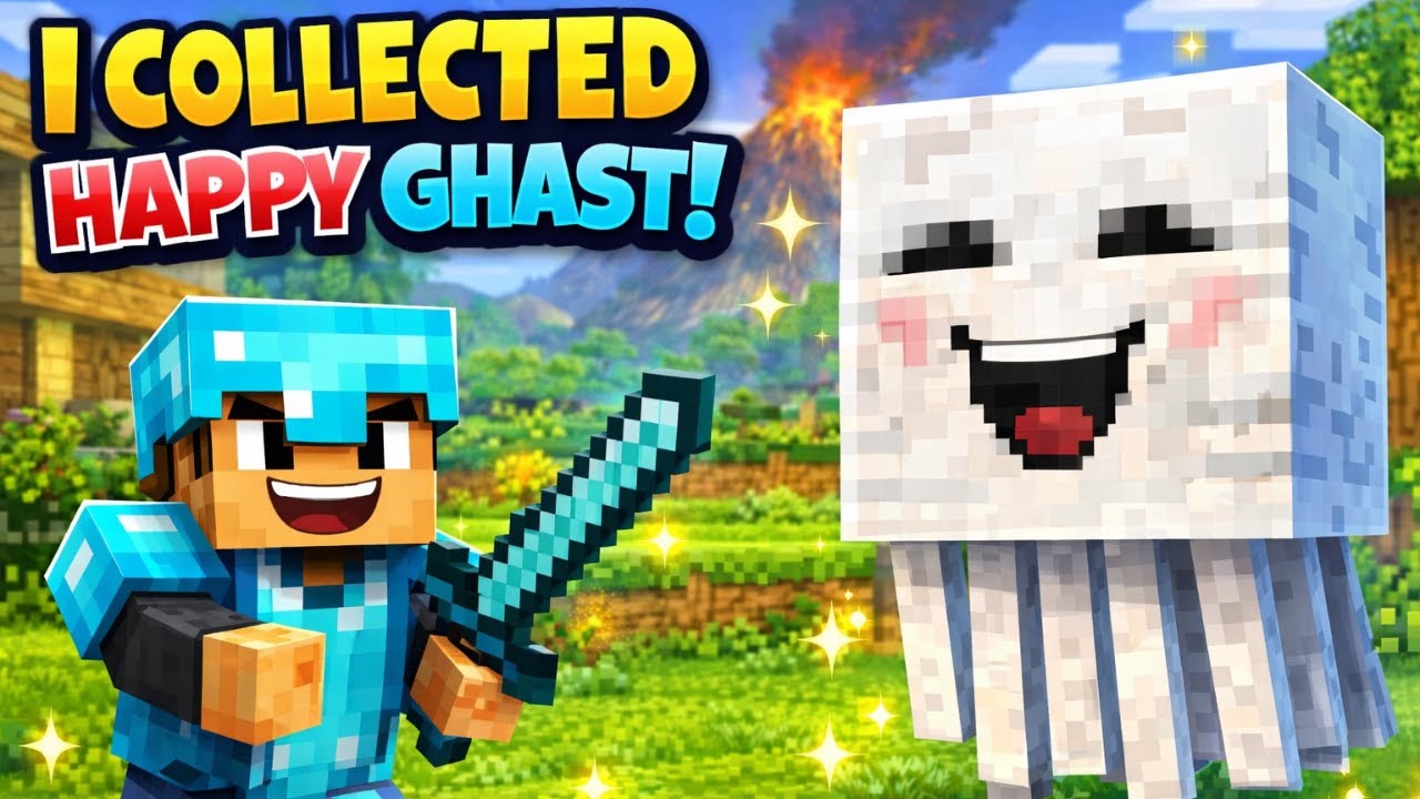 I Tamed a Happy Ghast in Minecraft Survival?! - YouTube