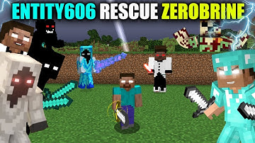 ENTITY606 RESCUE ZEROBRINE 😱 ZEROBRINE TRAP JIN AND HEROBRINE |🔥GIANT@MiraniGamer ​@TeddyGaming​
