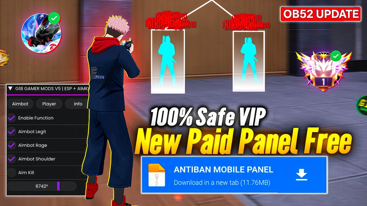 Free Fire Panel OB52 🔥 FF Antiban Panel Mobile | Free Fire Hack New 😈 FF Injector 2026 | FF Panel