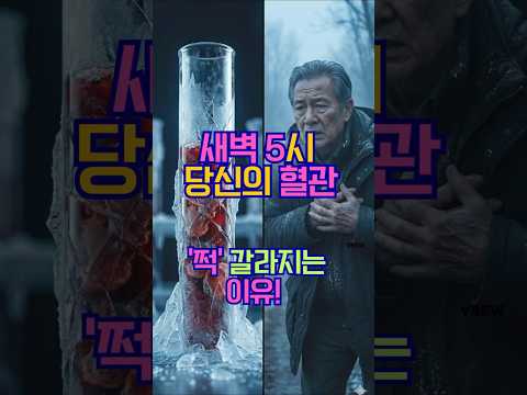 새벽 5시 당신의 혈관 | '쩍' 갈라지는 이유! #유튜브쇼츠 #건강정보 #건강 #shorts