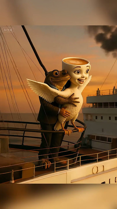 A toad is in love with a swan ♥ #comedy #snake #cnn #titanic  #animals #wildlife #starjalsaserial