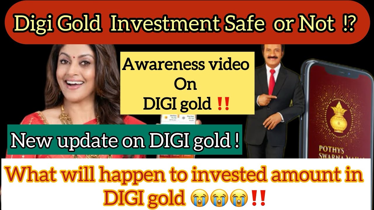 Awareness video on DIGI GOLD/ Is your money is safe !? #goldsavings # ...