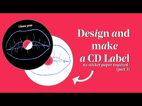 Video: How To Make A Disc Sticker