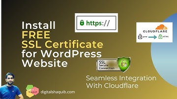 How to Install Free HTTPS SSL Certificate to WordPress Website for any Hosting- Cloudflare