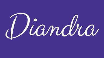 Learn how to Sign the Name Diandra Stylishly in Cursive Writing