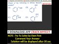 Alcohols &amp; Ethers | MHTCET 2025 PYQs | MHTCET 2026 | #shorts #mhtcet #mhtcetpyqs #mhtcet2026