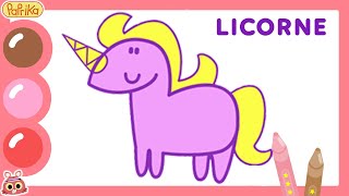 🦄 LICORNE 🦄 | Apprendre à dessiner une licorne | Dessine avec les jumeaux Paprika!