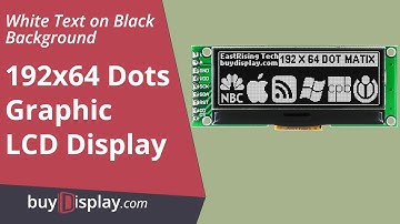 2 inch Black 192x64 Graphic LCD Display Module,ST7525,SPI for Arduino