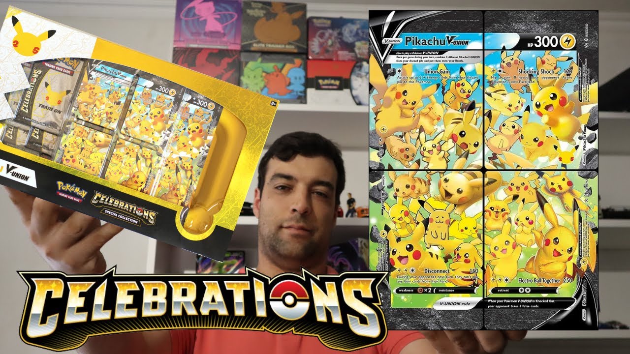 Pokemon Celebrations Pikachu V union - YouTube