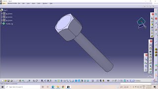Cap Screw || Pully Support Assembly || CATIA