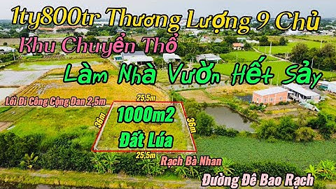Đất Cần Giuộc / Quá Đẹp Quá Rẻ Không Có Lô Thứ 2 Khu Vực Chuyển Thổ 100%