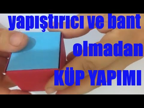 Video: Kendi Elinizle Bir Origami Küpü Nasıl Yapılır