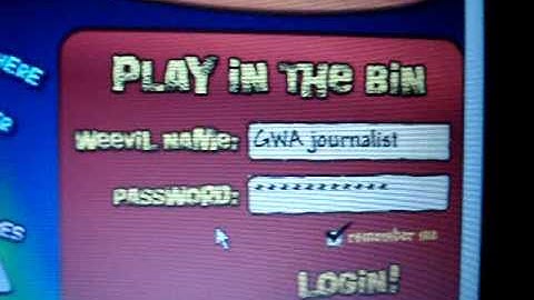 MY GWA weevil from long ago!  NO HACK! IT WAS MINE!