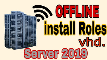 Offline Virtual Hard Disk in Windows Server 2012 & 19🔥 installing Roles and Features.🔥