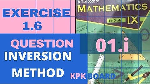 Question 1 Exercise 1.6 | Solve with Inversion Method | Class 9th math Chapter 1 Matrices