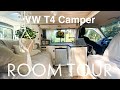 ROOMTOUR VW T4 DIY Camper Van I Camper Van Conversion Roomtour 2021 and our Van Life in Europe