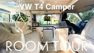 ROOMTOUR VW T4 DIY Camper Van I Camper Van Conversion Roomtour 2021 and our Van Life in Europe