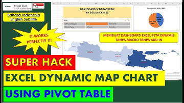 Cara Mudah Membuat Interaktif Dashboard Excel | Dashboard Excel Keren Dengan Peta Dinamis