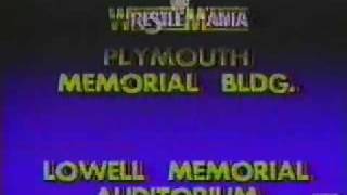 W-W-F- WrestleMania TV Commercial 1985