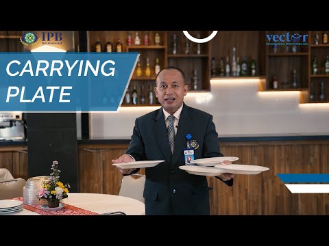 Bahan Makanan F&B Service Knowledge - How to Carry Plate (Restaurant Waiter) Yang Mantap