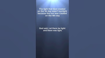 The light that God created on the 1st day wasn’t sunlight because the sun was created on the 4th day