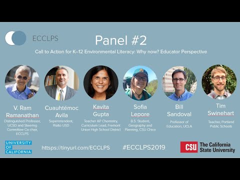 ECCLPS 2019 Day 2 | Panel 2: Call to Action for K-12 Environment Literacy: Why now?