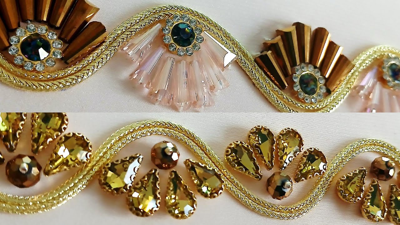 تطريز بالخرز سهل وأنيق Easy and elegant beading