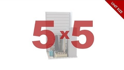5x5 Storage Unit: What Fits? | ezStorage