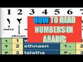 Jinsi Yakusoma Nambari 1 10 Kwa Lugha Ya Kiarabu Gulf
