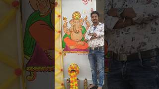 my wall painting art Shri Ganesh #art #wallart #viral #rells #trending #1millionsubscribers