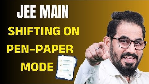 JEE Main Shifting On Pen-Paper Mode 🔥 #jee #jeemain #jee2026