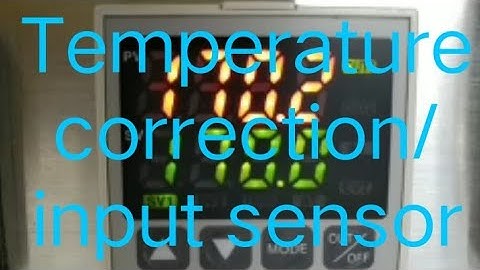 panasonic kt4 temperature correction. input sensor correction.