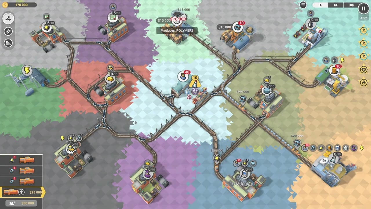 Train Valley 2 DLC (Workshop Gems. Emerald) Level 7:SpaceX