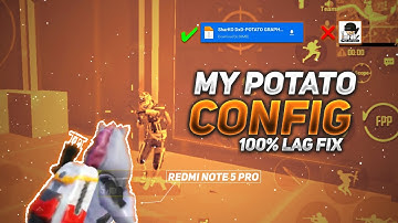 MY SECRET POTATO CONFIG FOR LAG FIX | LOW END DEVICE PLAYER | REDMI NOTE 5 PRO