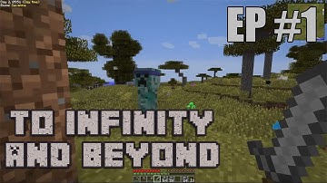 Setting up | To Infinity and Beyond Episode 1 | Minecraft FTB Infinity modpack gameplay