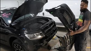 2021 Volkswagen Tiguan how to take the front bumper and headlight off