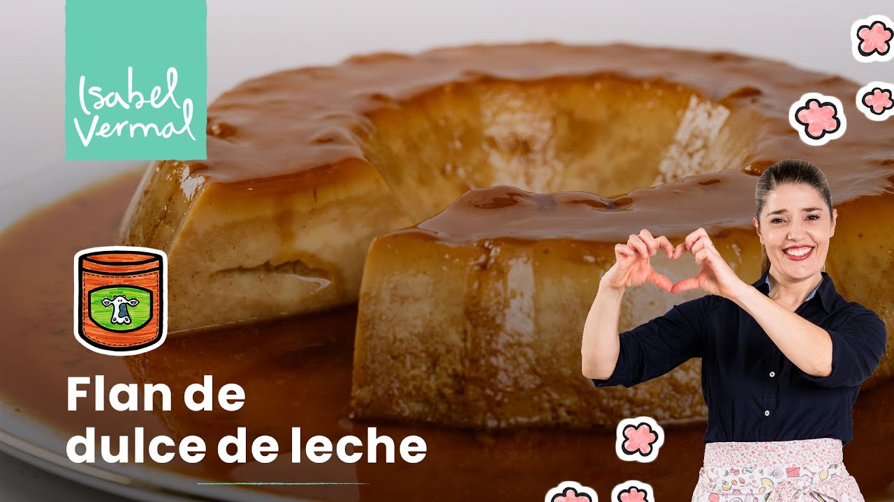 Flan de dulce de leche