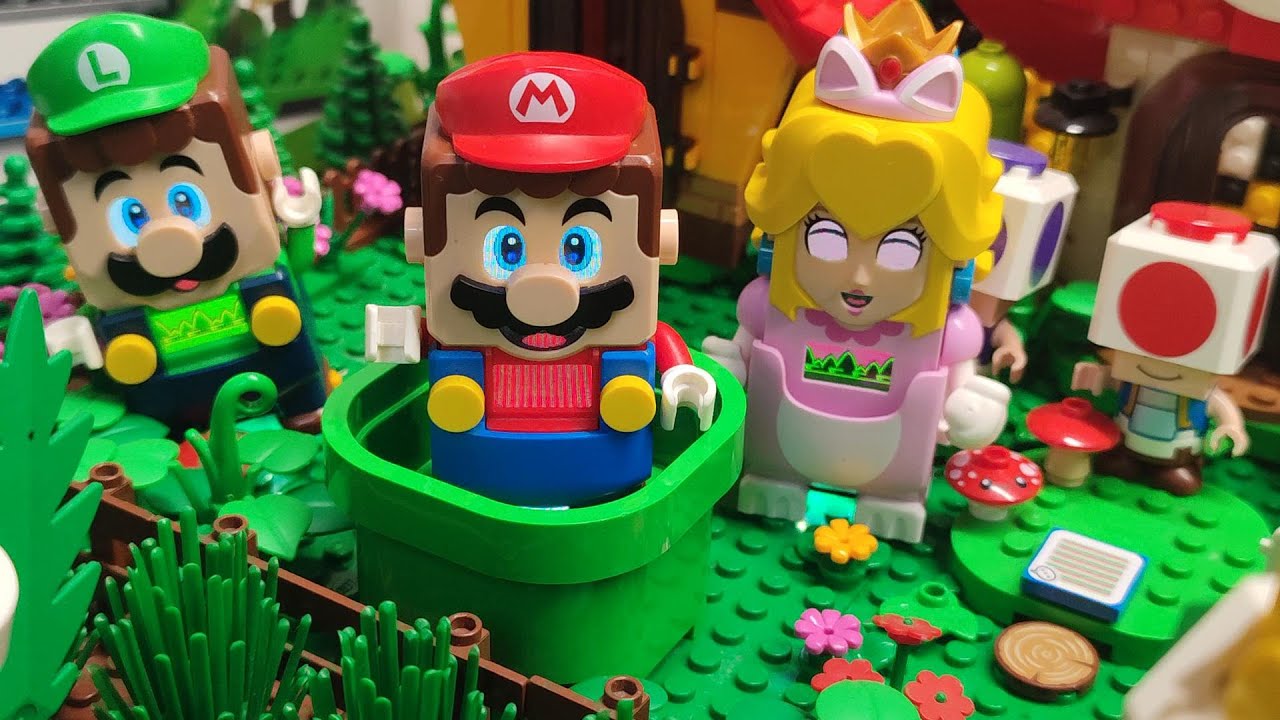 LEGO Mario Mario World 1 Level 1 How to Make cool Lego mario Level ...