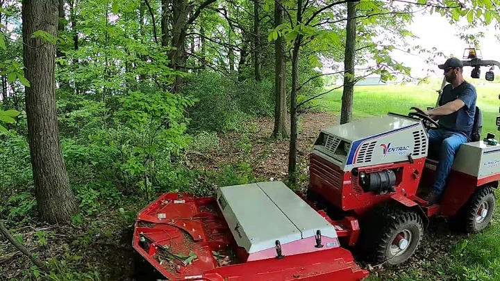 Ventrac MZ480 Brush Cutter In Action!