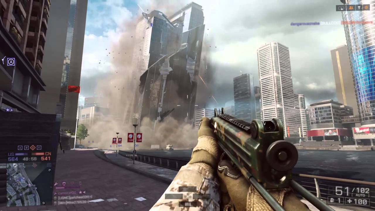 Battlefield 4™ - Shanghai Tower Collapse - YouTube
